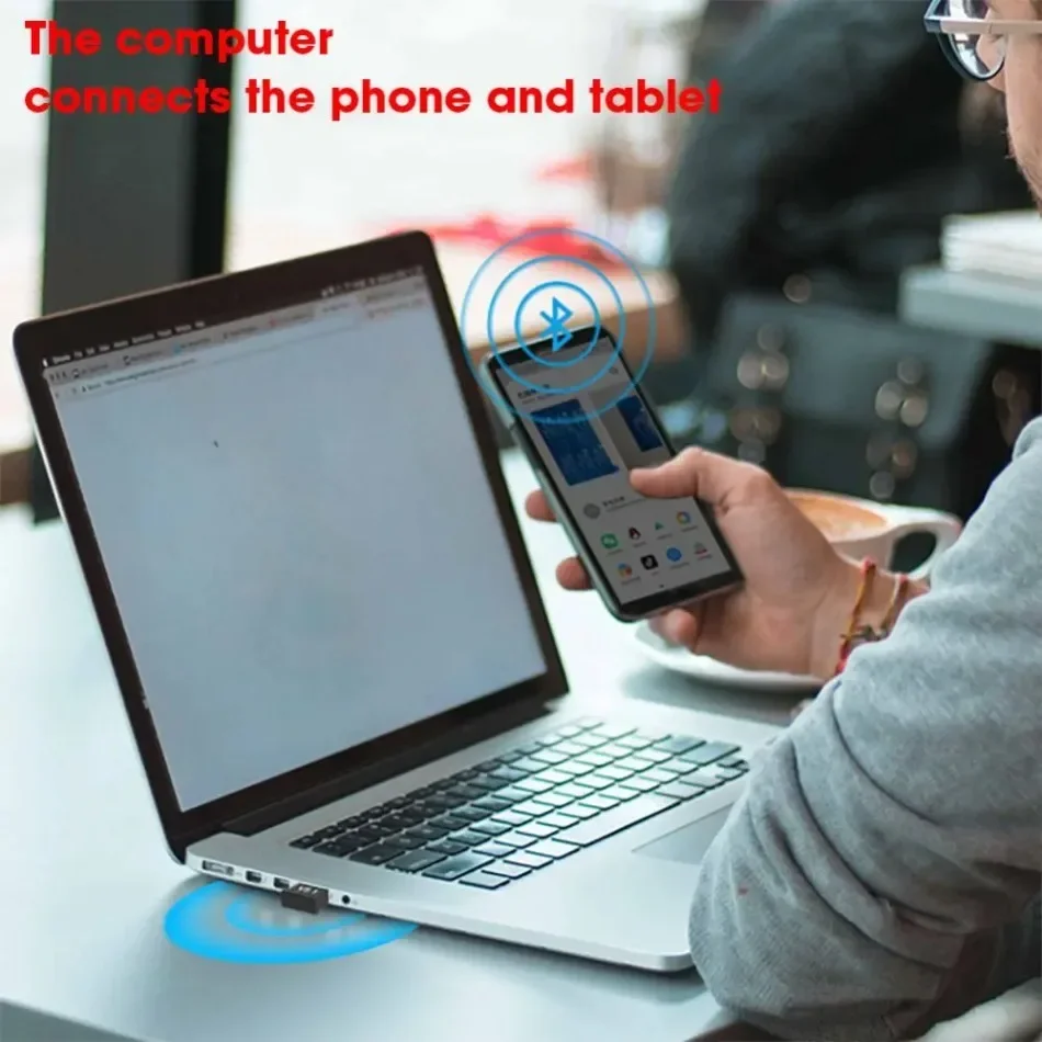 USB Bluetooth 5.1 Adapter Transmitter Receiver Bluetooth 5.3 Dongle Wireless USB BT5.0  BT4.0 AdapterS for PC Laptop Computer