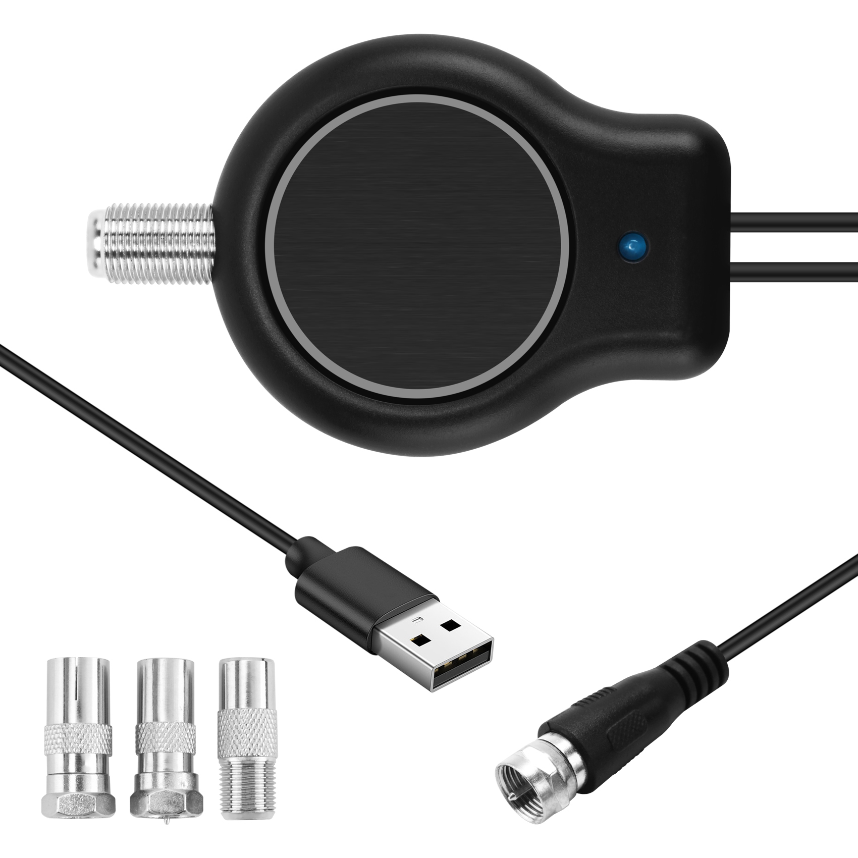 デジタルTVアンテナ信号増幅器,USB電源,32dbi,新しい