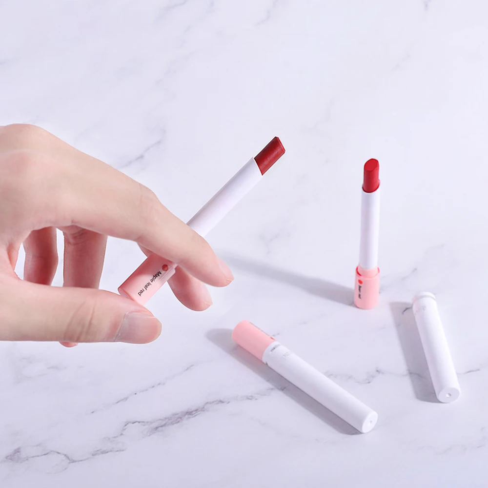 4 สีแต่งหน้าลิปสติกเครื่องสําอางชุดลิปสติก Lip Tint Lip GLOSS กันน้ํา Maquillaje Matte Long Lasting Make Up Pomade ชุด