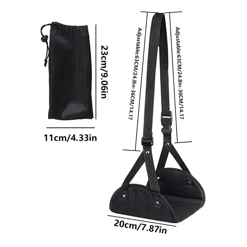 2025 New Airplane Footrest With Adjustable Strap, Portable Hammock Leg Rest, Perfect Travel Accessories