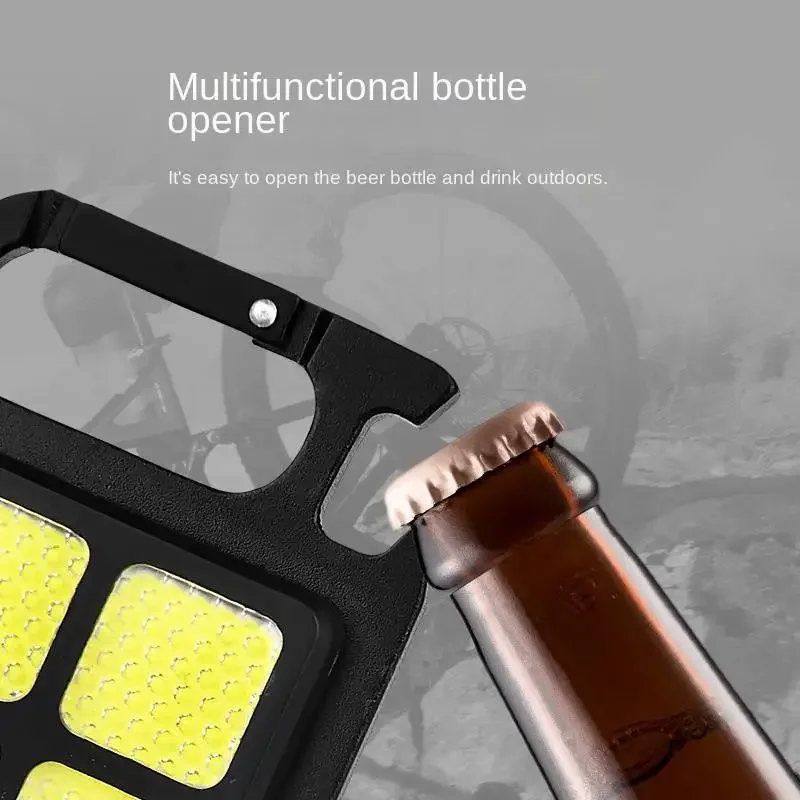 High Bright COB LED Flashlight Multifunctional Camping Lamp Work Light Outdoor Portable 500mAh USB Charging Waterproof