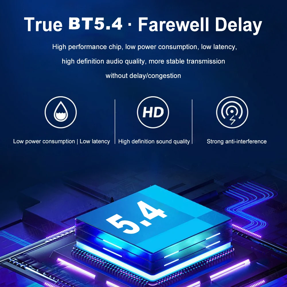 Bluetooth 5.4 Adapter USB Bluetooth 5.3 for PC Dongle Adaptador Wireless Mouse Keyborad Music Audio Receiver USB Transmitter