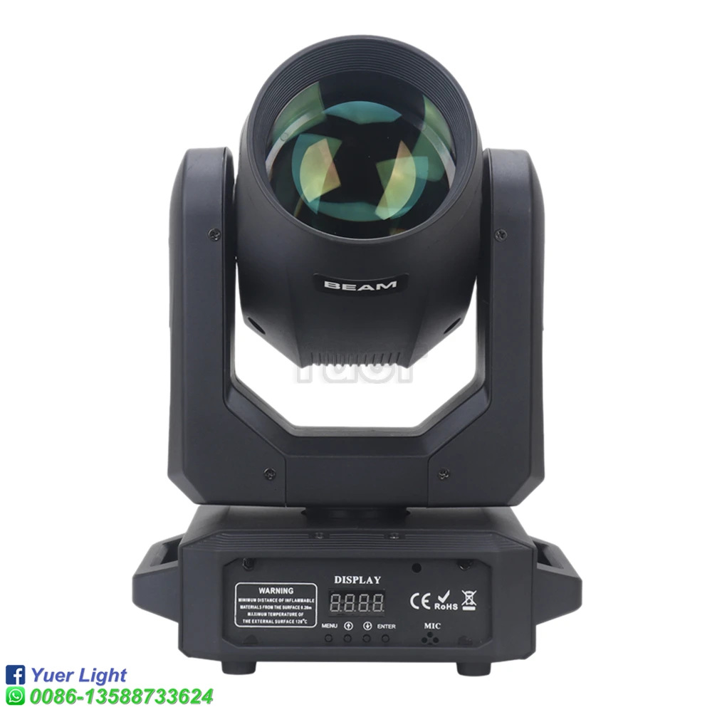 2 ชิ้น/ล็อต 200W LED Beam Moving Head ไฟเวทีแสง DMX Projection Light สําหรับ DJ Disco KTV งานแต่งงานวันหยุดบาร์