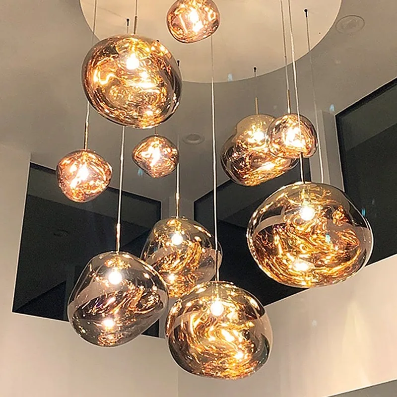 Modern Lava LED Pendant Lights Lighting LOFT Living Room Bedroom Decoration Hanging Lamp Suspension Luminaria Cafe Light Fixture
