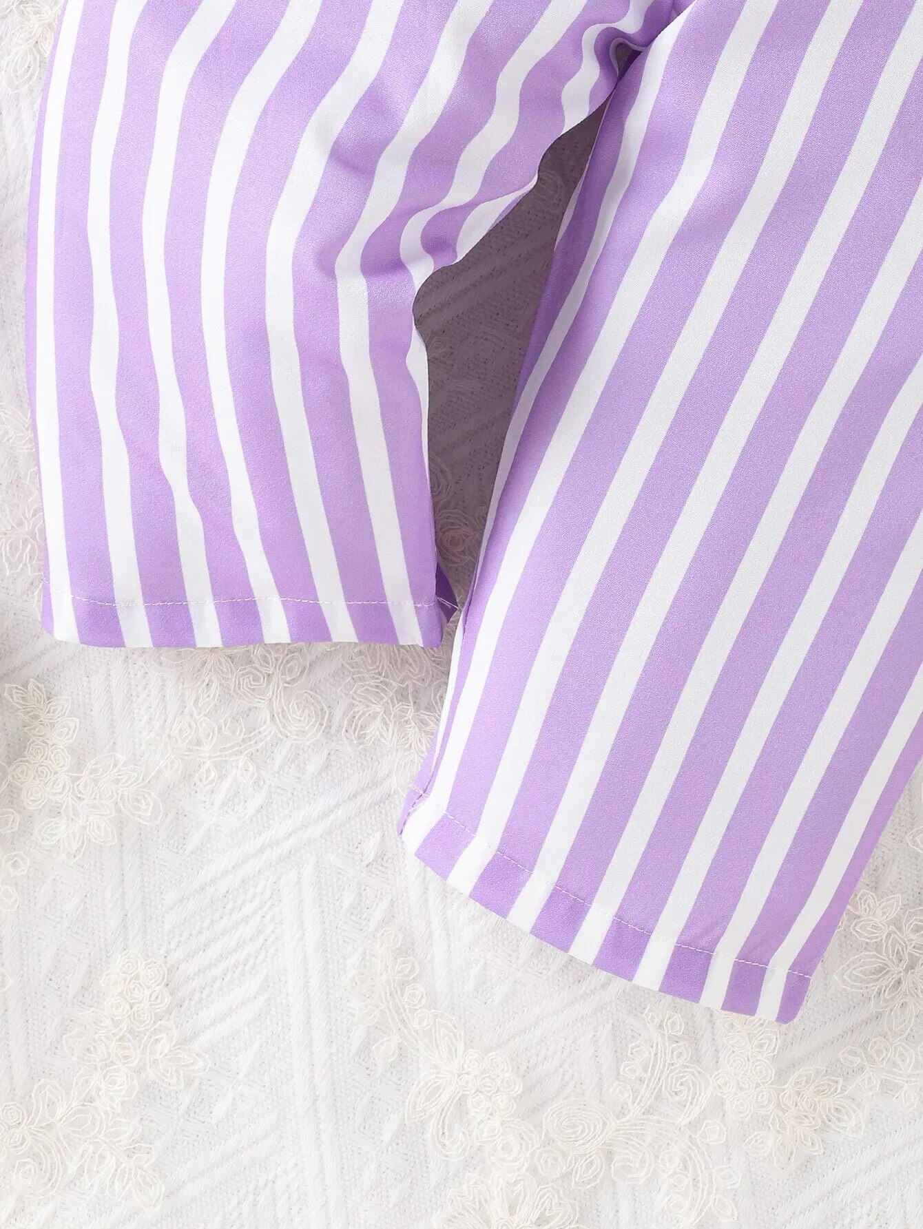 Estate neonata nuovo stile straniero cintura dolce e carina strisce viola comodo e traspirante stile vacanza al mare