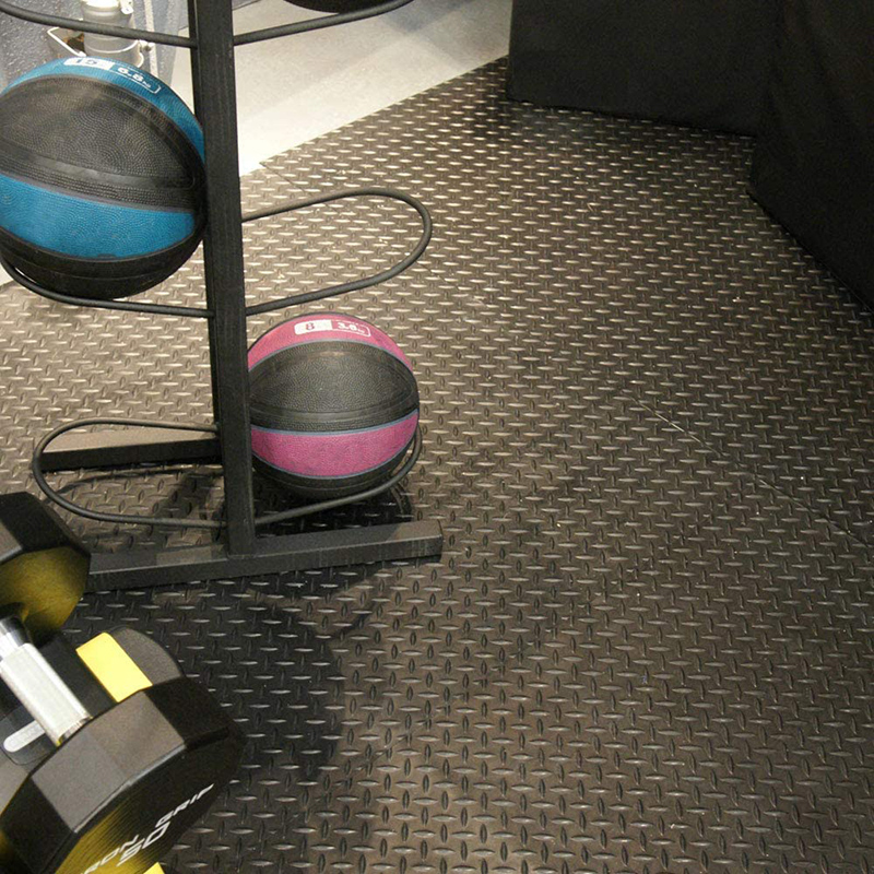 滑り止めPVCフロアマット,耐疲労性工業用マット,コイングリップ,屋内および屋外ジム用