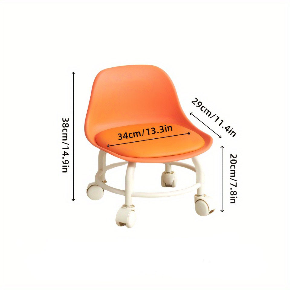 Household round stool, thickened small chair, plastic round stool, modern and simple high stool, dining table stool, stackable