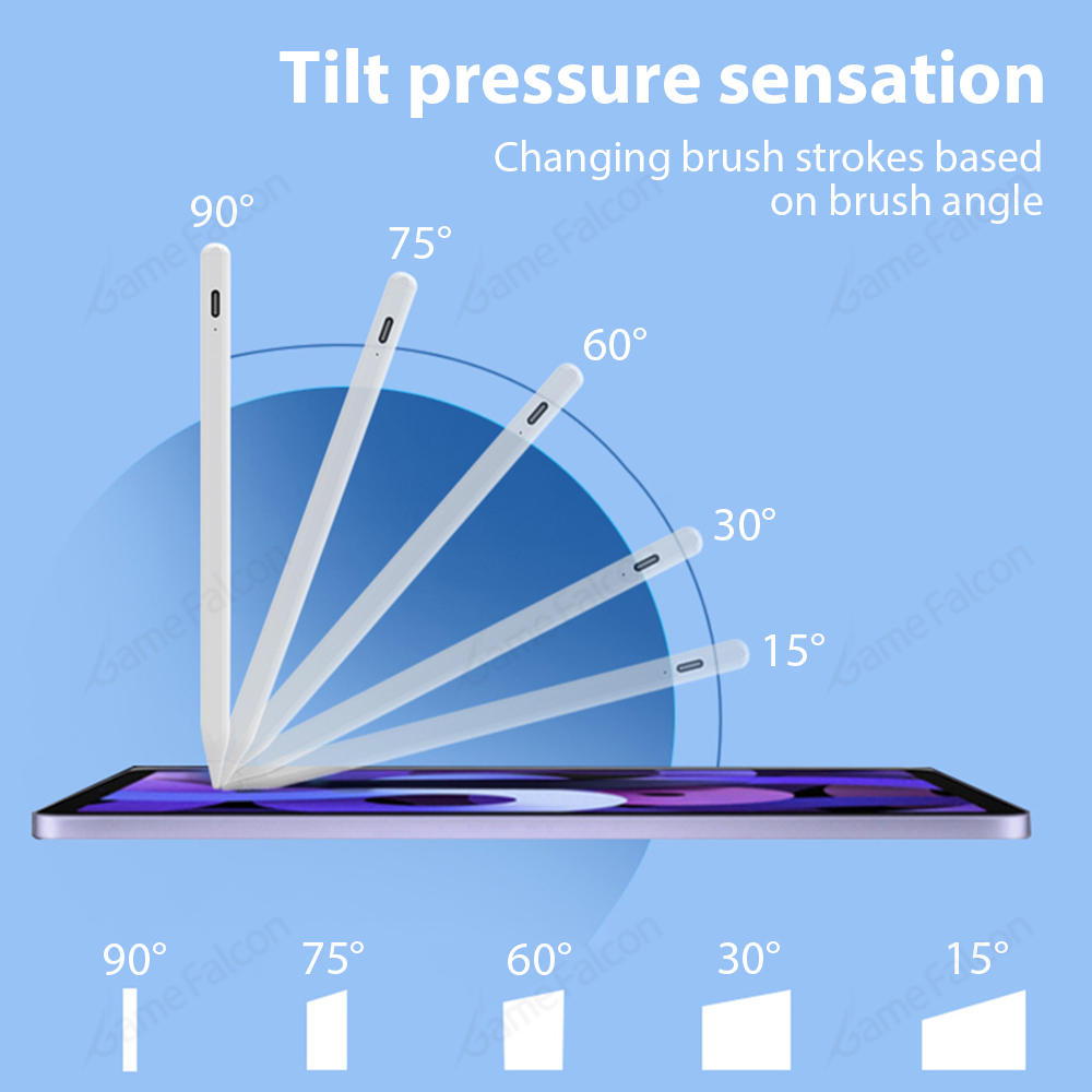 For Apple Pencil For Ipad Pro 13 11 12.9 M4 2024 Air 4 5 Stylus Pen For Ipad 9 8th 9th 10th Gen Mini 6 10.2 Bluetooth Touch Pens