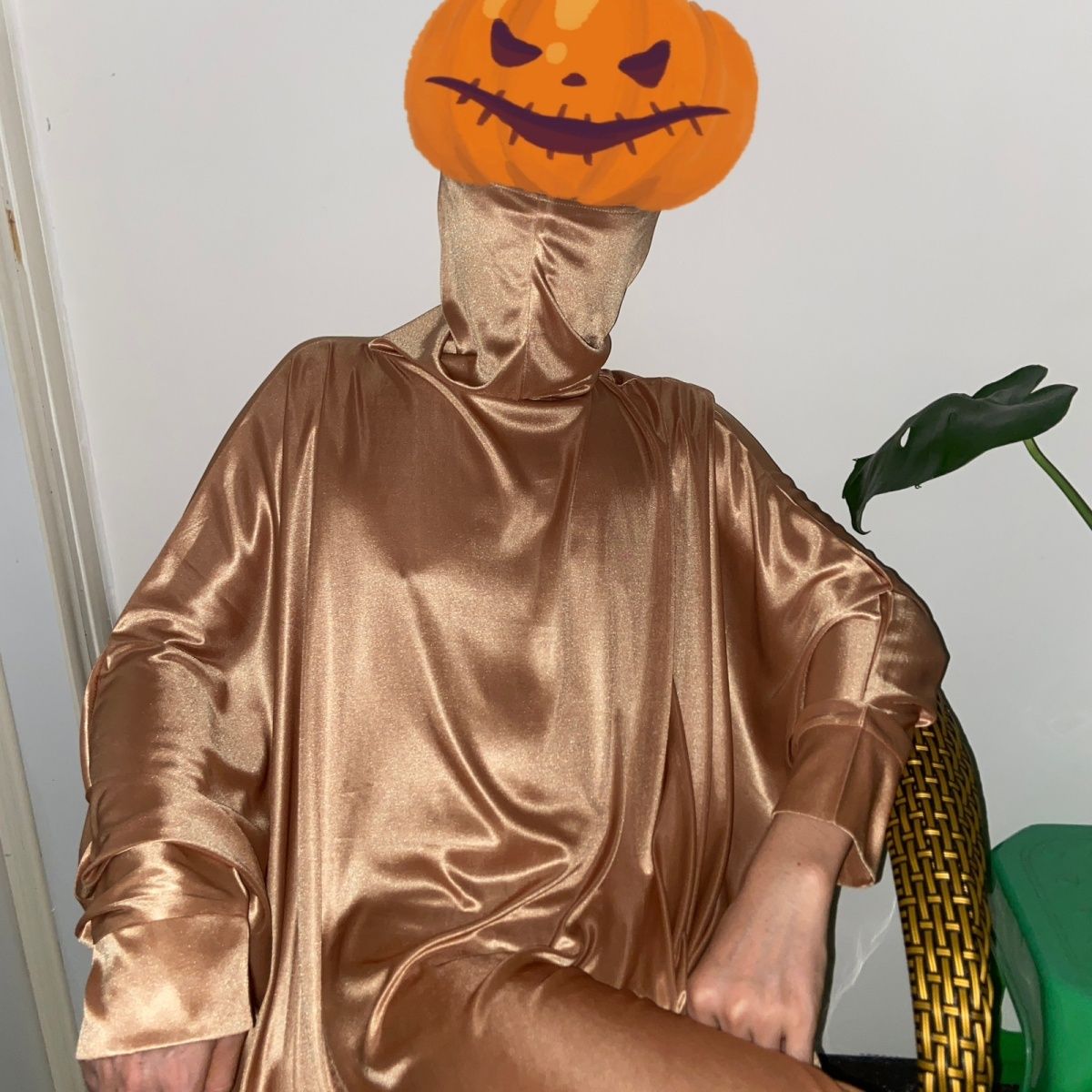 Herren Damen Silky Touch Soft Kapuzen-Kopfbedeckung, langes Fledermausärmelkleid