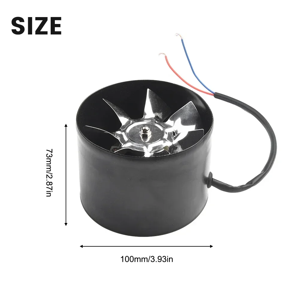 Extractor Exhaust Fan Iron 100 Mm 220V 50Hz Duct Fan Inline Pipe Fan Smoke Strong Suction 1PC 20W High Quality