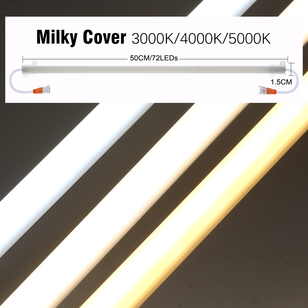Светодиодная ламповая лампа AC220V 50 см 72 светодиода высокой яркости ночника 2835 полоса энергосберегающая лампа для дома на стенку кухонного шкафа Декор