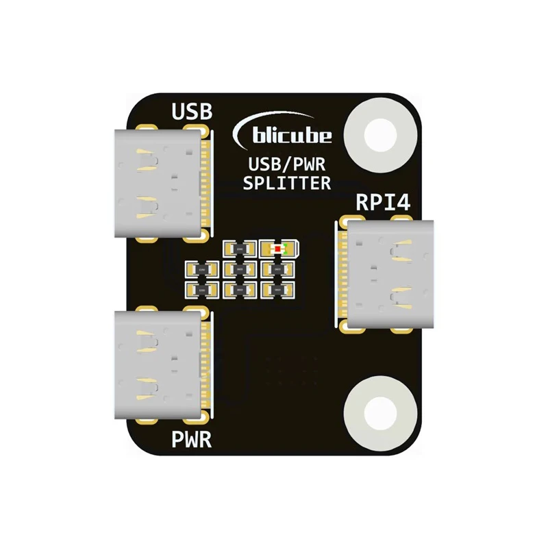 Divisor de corriente USB para Raspberry Pi BliKVM "KVM sobre IP", compatible con HDMI, CSI 1 en 2, divisor de corriente tipo C
