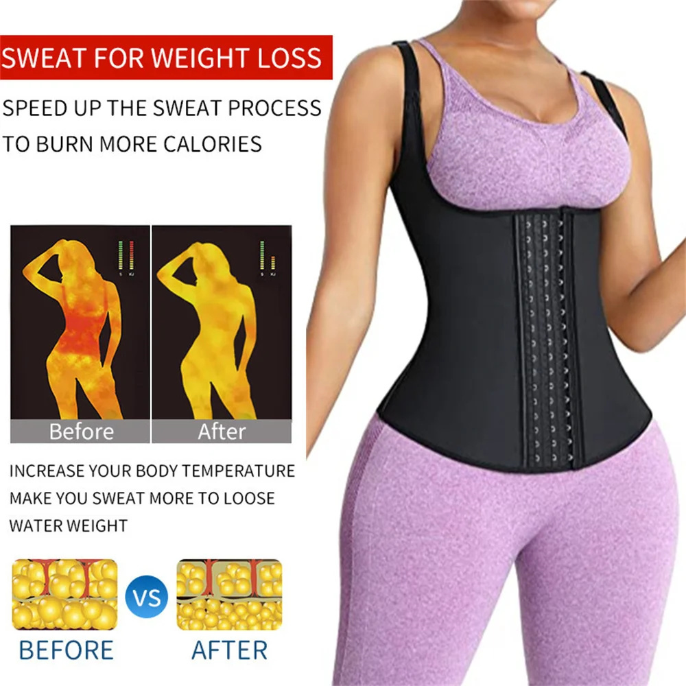 Mulheres shapewear underbust espartilho corpo shaper látex cintura trainer aço desossado espartilho colete cintura trainer cinto esporte treino