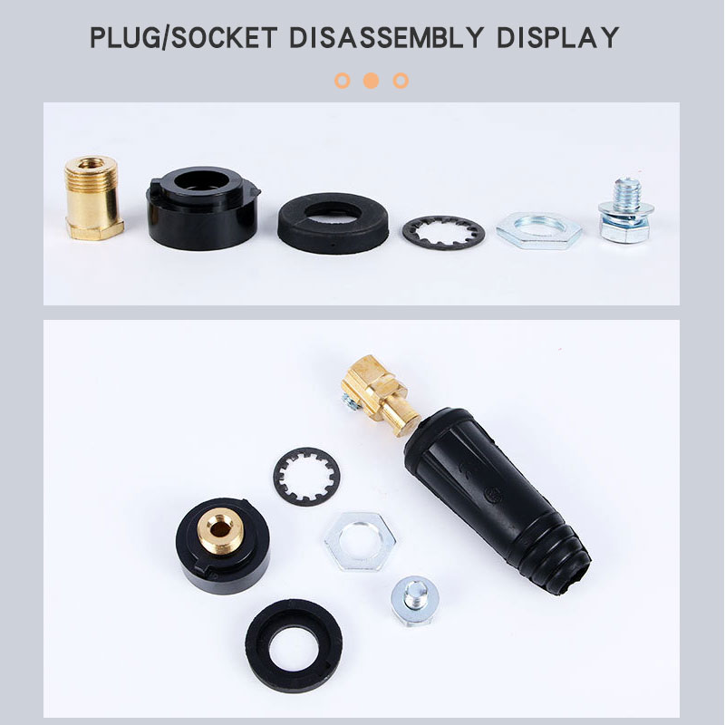4PCS DKJ10-25 เครื่องเชื่อม Quick FITTING TIG DKZ10-25 สายเชื่อมแผงเชื่อมต่อซ็อกเก็ตชุด Quick FITTING