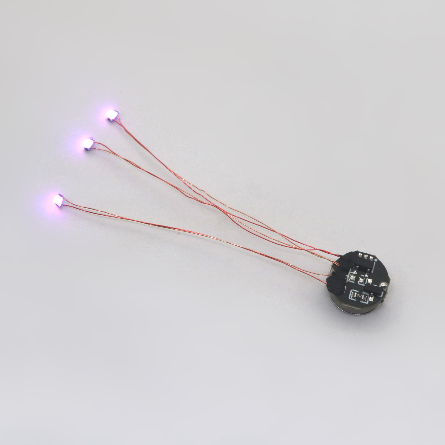 Wired Magnetron Control Lamp, LED Magnetron Light, Modelo w Bateria, DIY Car Brinquedos, Iluminação Making, Diorama Materiais, Robôs Gunda, 5cm