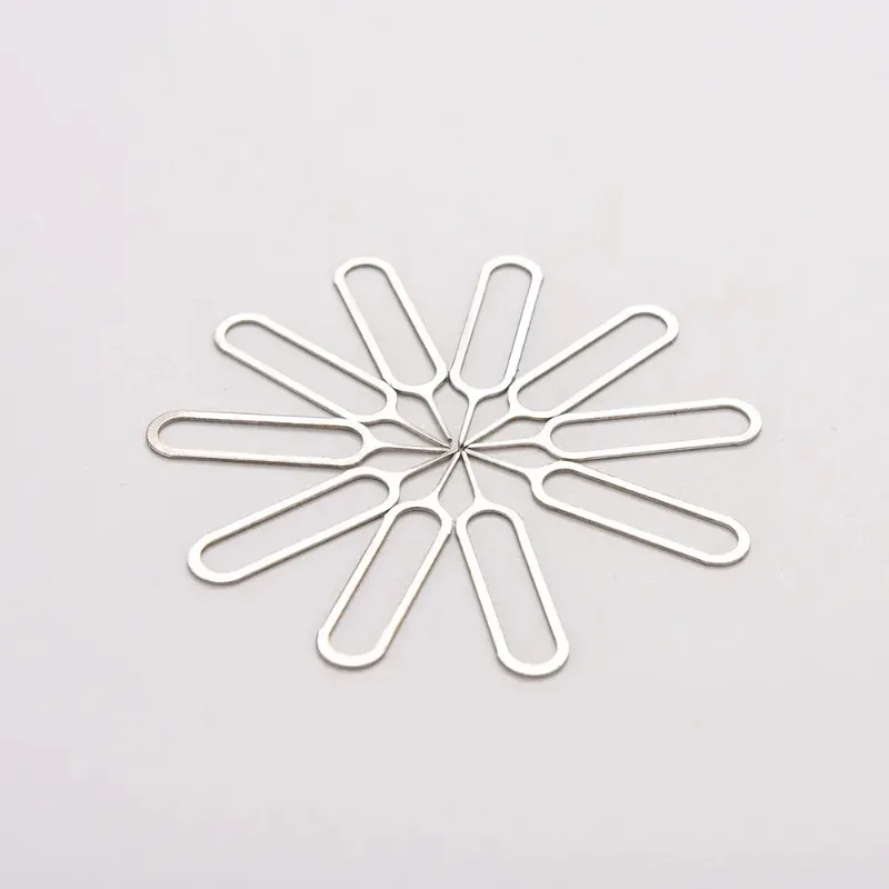 10pcs/set Sim Card Tray Removal Eject Pin Key Tool Needle For Huawei For IPhone IPad Samsung