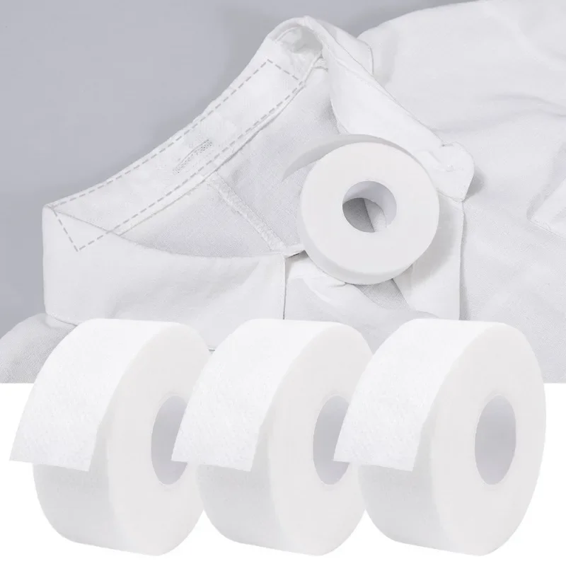 Adesivos descartáveis autoadesivos para colarinho, 8/40m, mulheres, homens, chapéu, camisa, forro de pescoço, almofadas, fita transparente, absorvente, remoção de suor