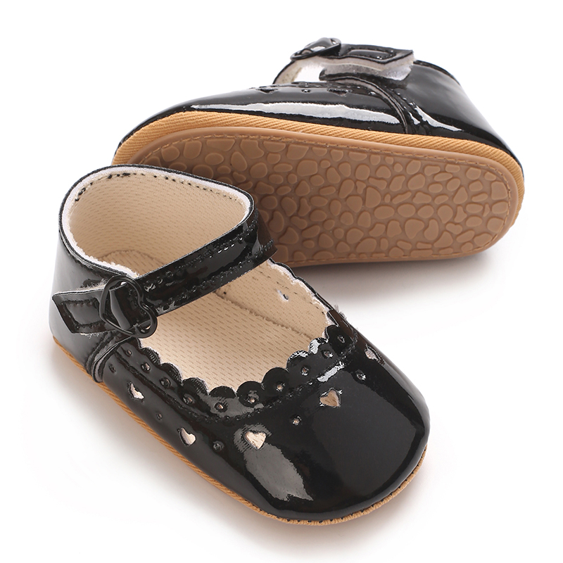 Chaussures Mary Jane à la mode et élégantes, adaptées aux bébés et aux filles de 0 à 1 ans, chaussures de marche légères