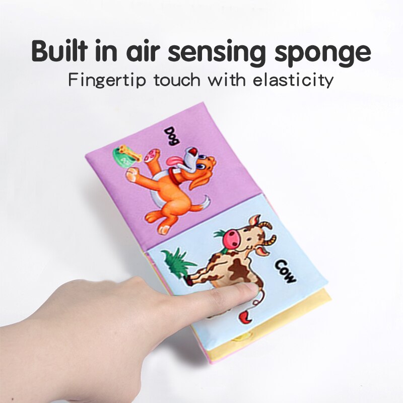 Baby Cloth Book Intelligence Development Soft Learning Cognize Reading Books Early Educational Toys Readings Animal Cloth Book