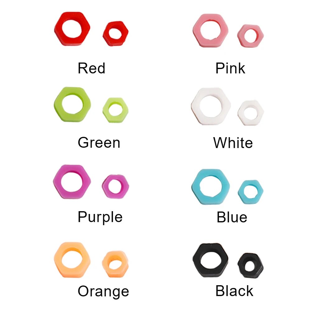 100 unids/caja Dental Color anillo de código de silicona círculo de identificación instrumento de ortodoncia dentista Material de cuidado bucal Autoclavable