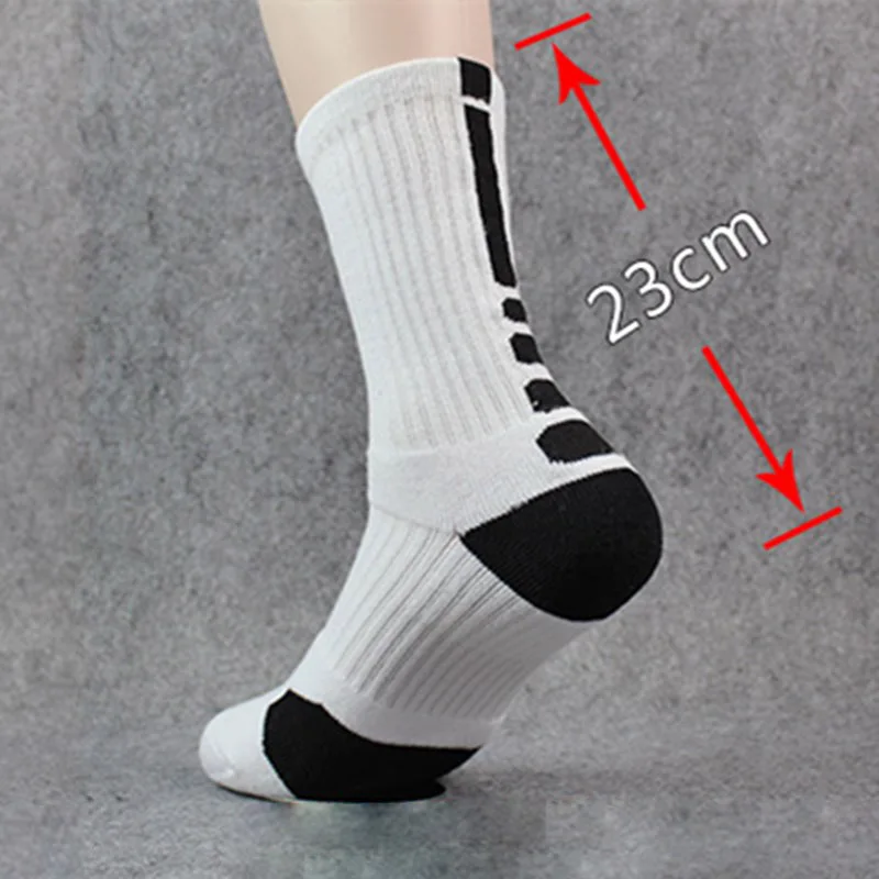 5-Paar Herren-Sportsocken-Set mit Dämpfung, Frottee, Basketball, Radfahren, Laufen, Wandern, Tennissocken-Set, Ski-Damen, Baumwolle, EU 39–45