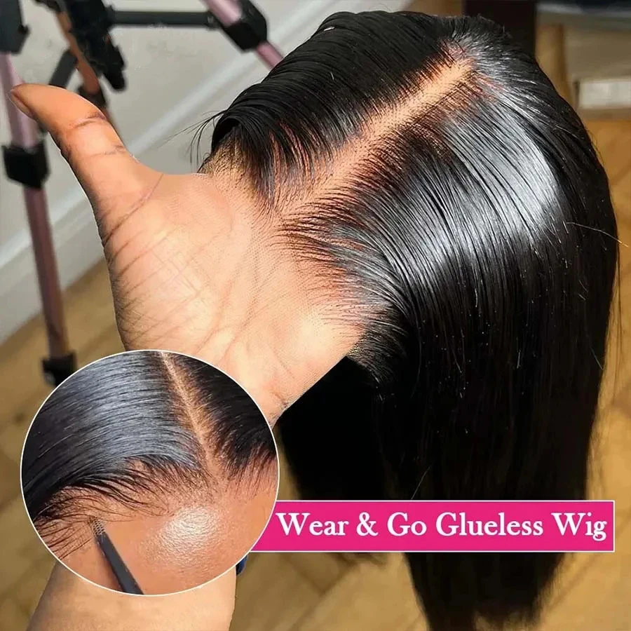 Wear e ir sem cola bob perucas 13x4 osso em linha reta frente do laço perucas de cabelo humano para as mulheres brasileiras perucas frontais do laço transparente