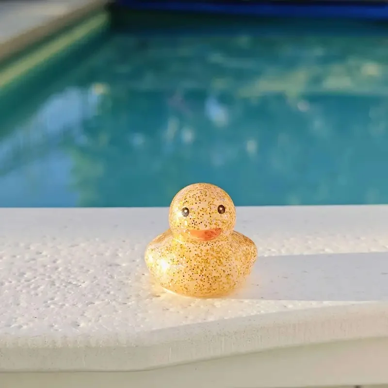 Sparkling Glitter Ducks - Perfect for Party & Holiday Decorations Tabletop Display, Festive Ornaments
