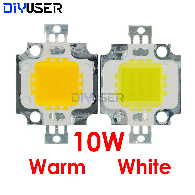 DIYUSER 10W 20W 30W 50W 100W White/Warm white LED CHIP Integrated High Power Lamp Beads 24*44mil 32V-34V 3200K-6500K 600-3000MA