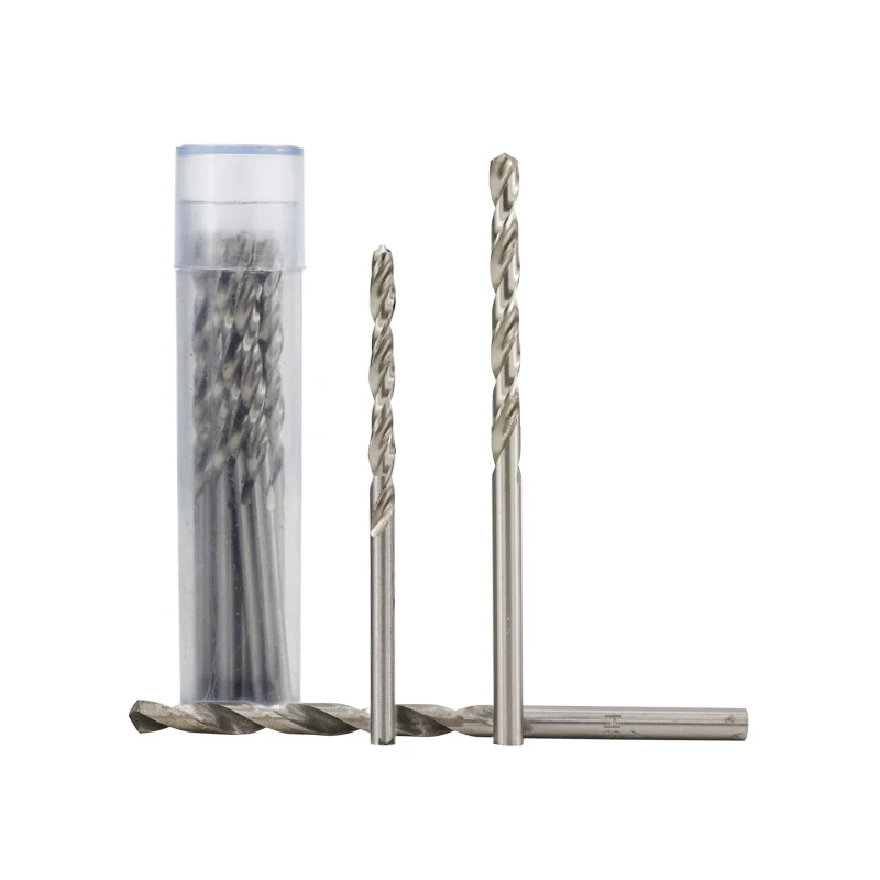 10pcs 0.3-4.0mm HSS Twist Drill Bit Set For Dremel Rotary Tool Straight Shank Mini Drill Bit Set Hand Tools