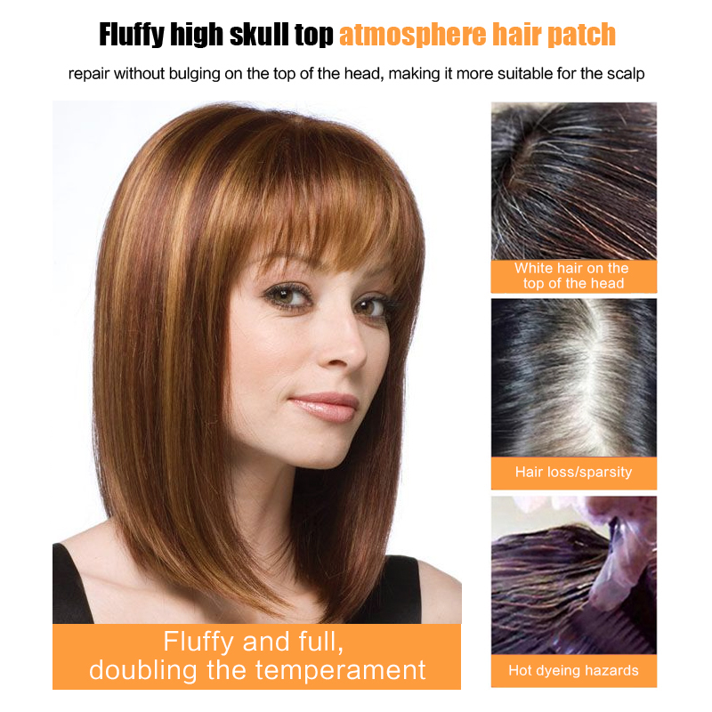 Grampo de cabelo invisível para mulheres, extensões de cabelo humano, renda suíça, cabelo liso, P4 27, 13x12cm, 25cm