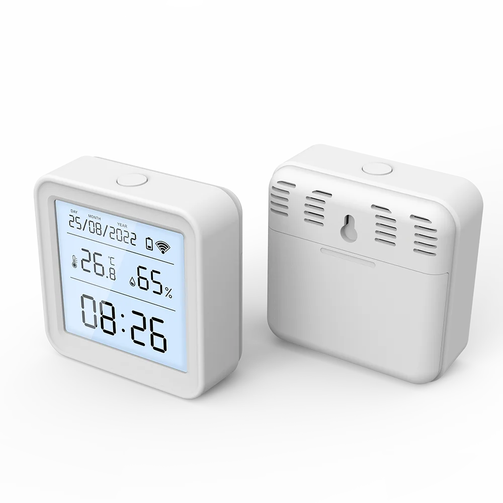 Tuya Zigbee WiFi Sensore di umidità della temperatura Igrometro Termometro Rivelatore Vita intelligente Supporto telecomando Alexa Google Home