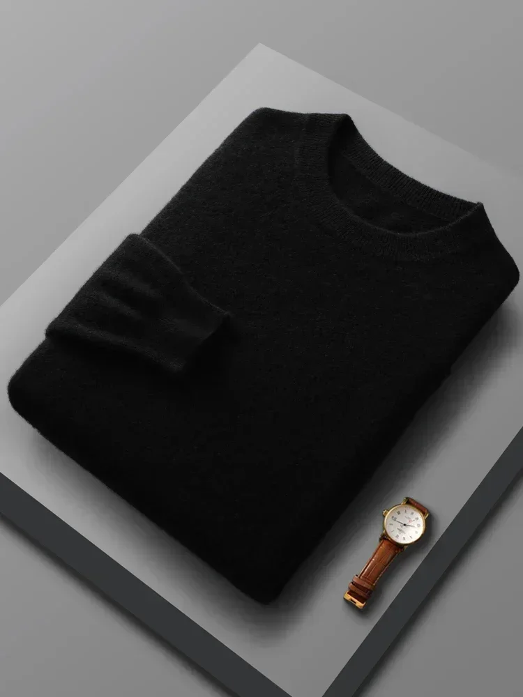 ฤดูใบไม้ผลิฤดูใบไม้ร่วง 100% ขนสัตว์เสื้อกันหนาวผู้ชาย O-คอยาวแขนยาวแคชเมียร์เสื้อถักเสื้อผ้าหญิงบุรุษเสื้อผ้า