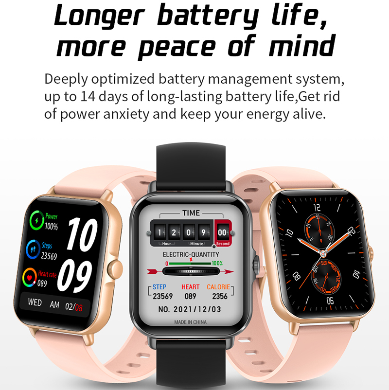 2025 2.01 ''reloj inteligente Bluetooth llamada reproducir música Smartwatch Fitness reloj deporte relojes impermeables para hombres mujeres iPhone Android