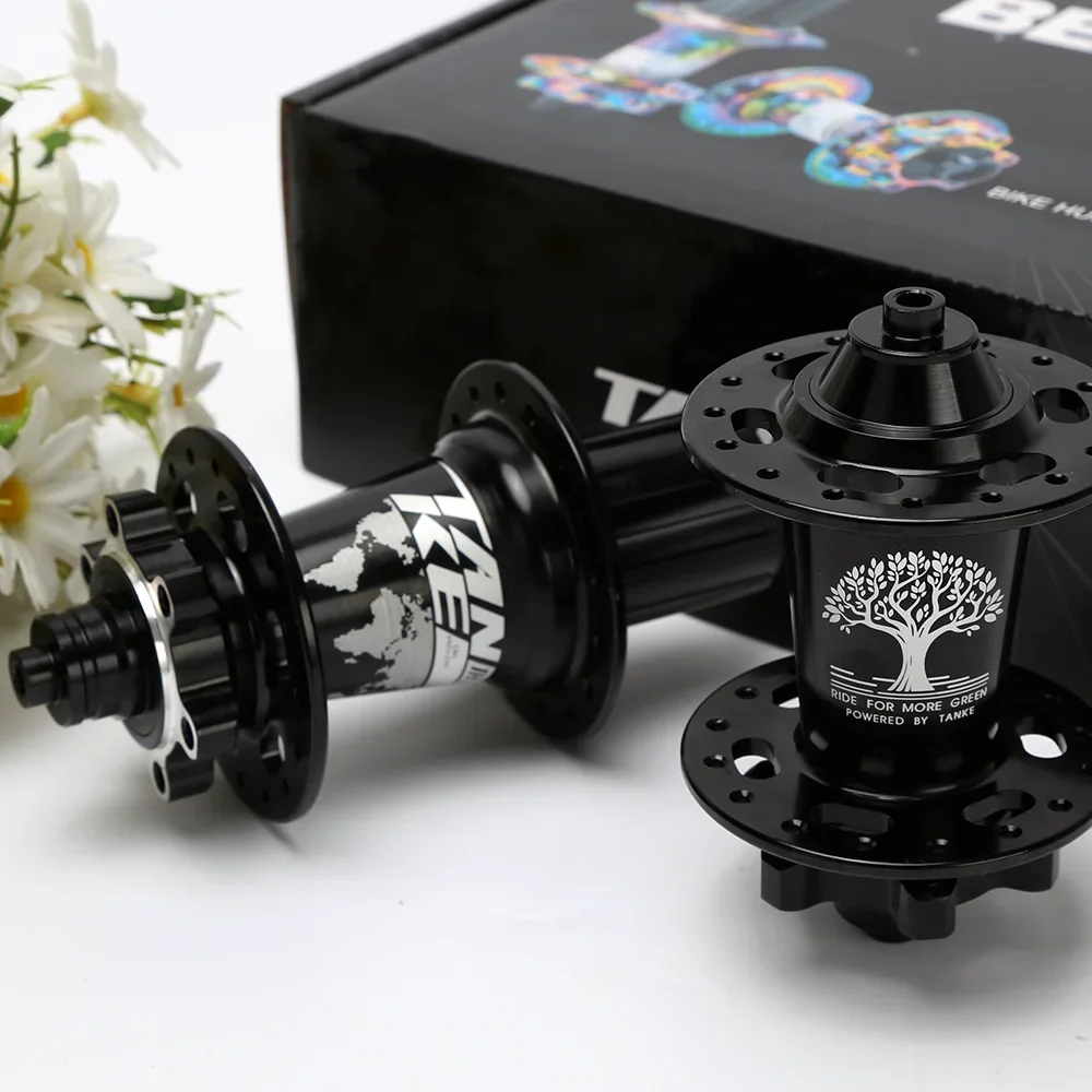 TANKE 120 Click Hub 6 แบริ่งMTB Mountain Bike Hubด้านหน้าด้านหลังHG 28 32 36 หลุมเบรคจักรยานฮับ 8 9 10 11 12 ความเร็ว