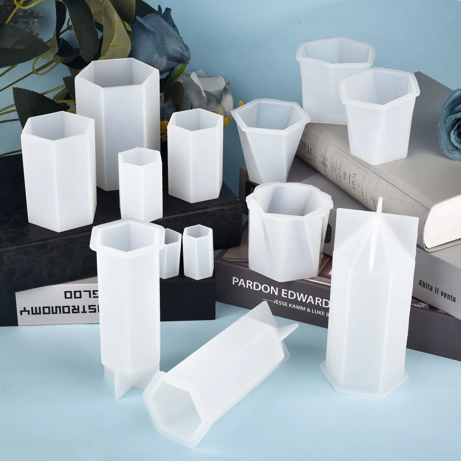 Cuboid Cube เรซินแม่พิมพ์คริสตัลอีพ็อกซี่ซิลิโคนแม่พิมพ์ DIY เครื่องประดับจี้ถาดแม่พิมพ์สแควร์สี่เหลี่ยมผืนผ้าหล่ออุปกรณ์เสริม