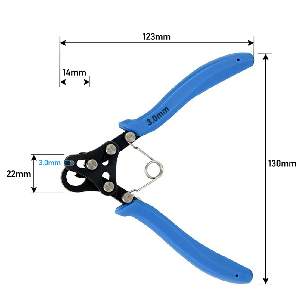 Draht Roll Zange Set 1,5/2,25/3mm Für Draht Wicklung Biegen Reparatur Schmuck Machen Werkzeug Runde Nase Zange für Draht Ring Verpackung