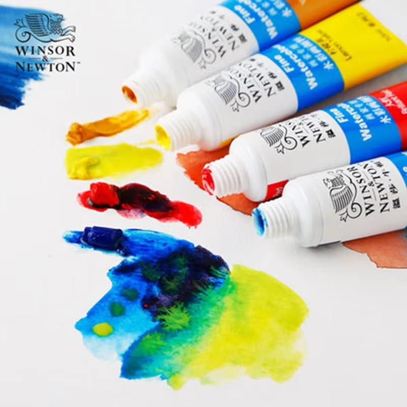 WINSOR & NEWTON Professionele Aquarel Verf Fijn Glad Hoge Kwaliteit 12/18/24/36 Kleuren 10ML voor Kunstenaar Student