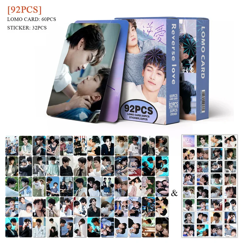 Лазерная ломо-карта Drama Revenged Love, 92 шт./компл., голографические фотокарточки Zi Yu с наклейками