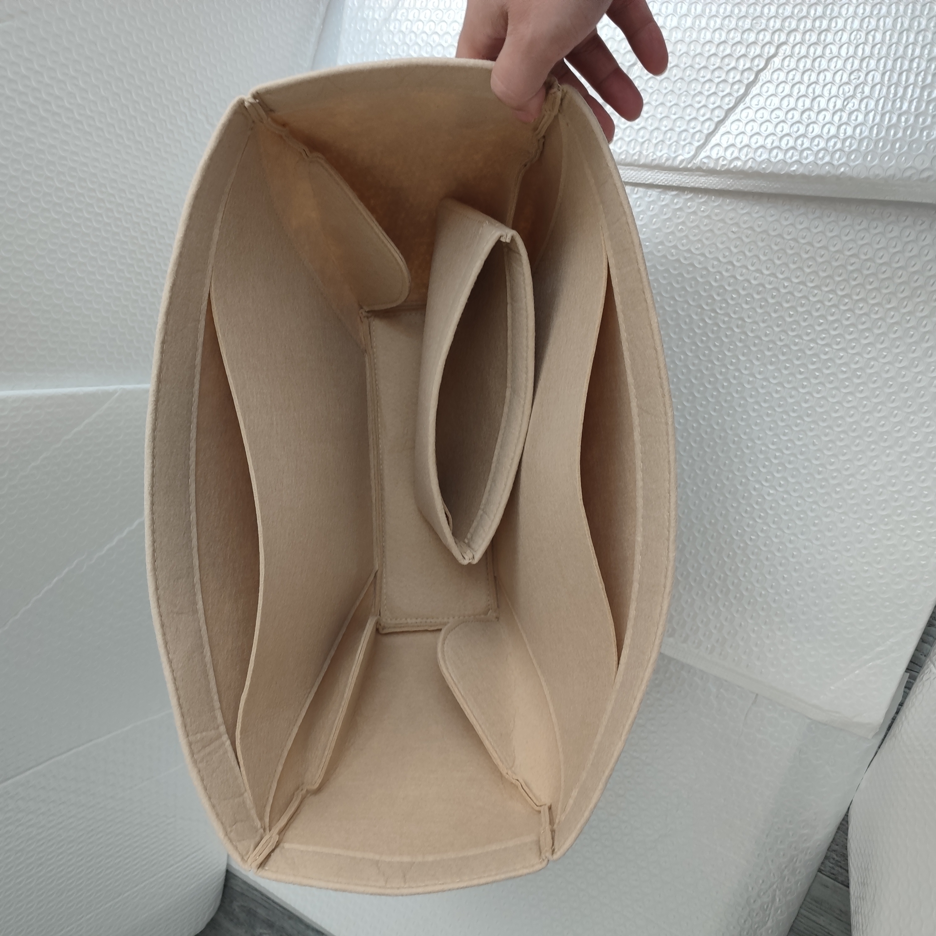 Bolsa de almacenamiento con forro y organización, monedero con forro interior compatible con Mini bolso Cyme, organizador de inserción para bolso de mano Cyme