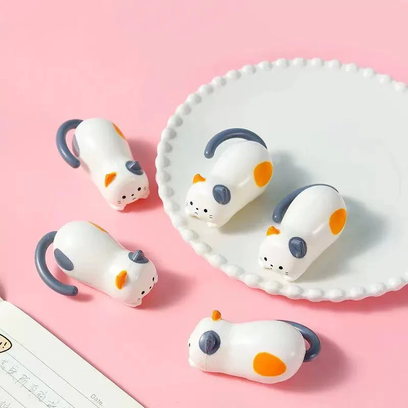 Creative Clockwork Tumbling Cat Cartoon Simulation Animal Wind-up Kitten Toy Ornament Children's Decompression Educational Toys