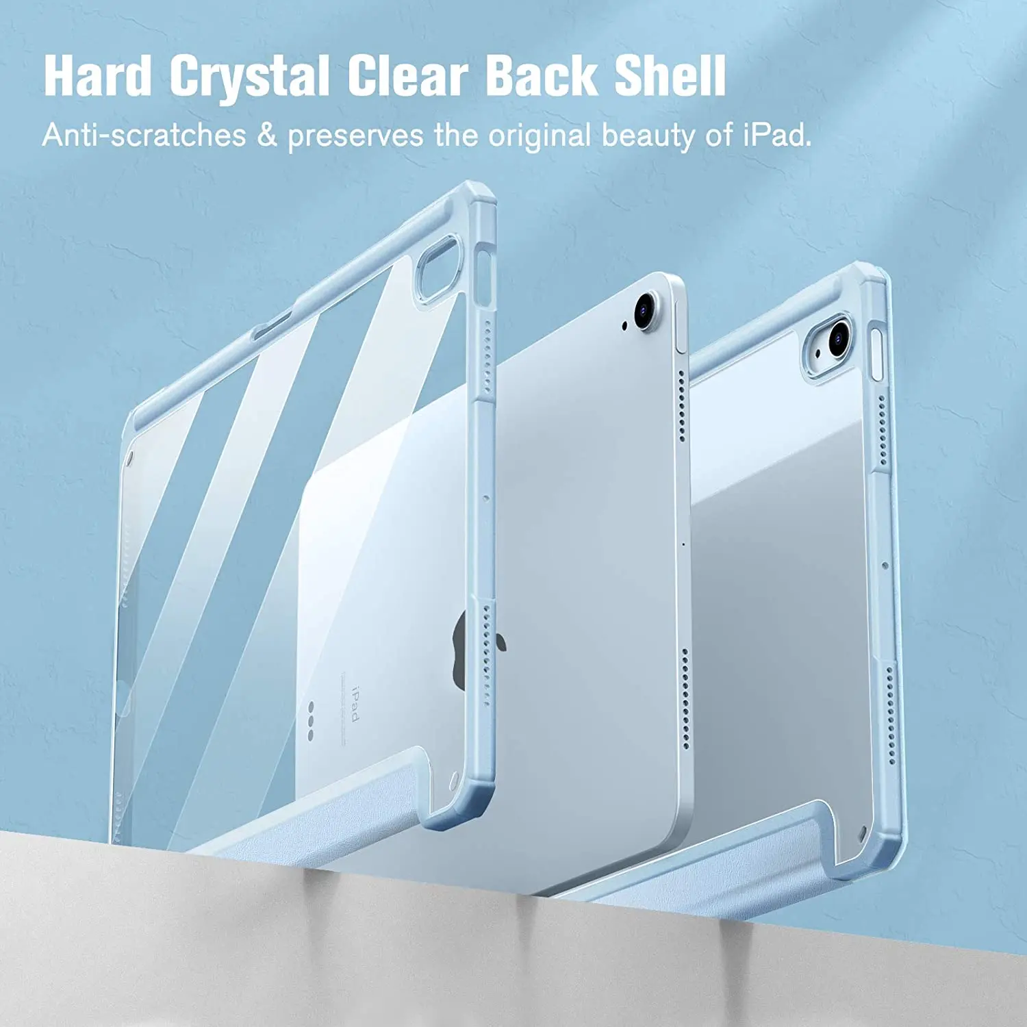 For iPad Case for iPad 10th Funda iPad Pro 11 10.2 7th 8th 9th Air 4th 5th 10.9 10.5 Gen Clear Transparent air 9.7 mini 6 Cover