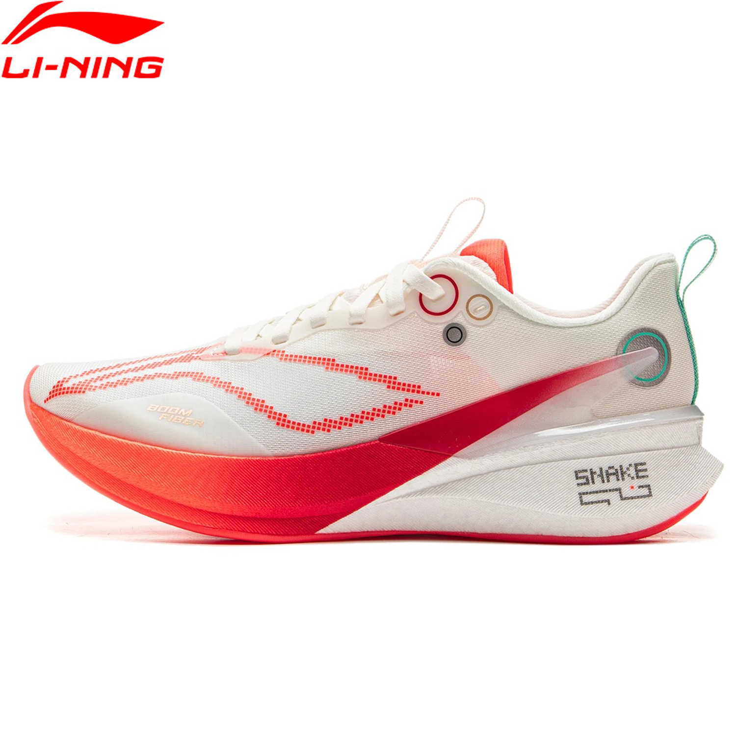 Li-Ning Damen RED HARE 8PRO Racing Laufschuhe BOOM FIBER Cushion GCR LOC Sportschuhe Tragbarer atmungsaktiver Sneaker ARPV006