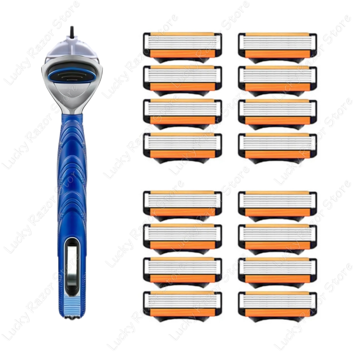 New fusion Shaver Cyclic replaceable Razor Blade 5 Layers Safety Manual Shaving Head Replacement Professional Shaver Blades