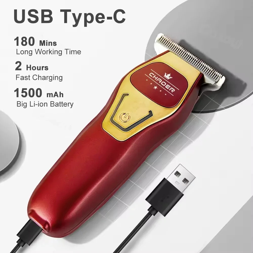 Tondeuse Mini draagbare elektrische tondeuse Oplaadbare kleine tondeuse Kaal hoofd tondeuse Kapper Kapsel Scheerapparaat