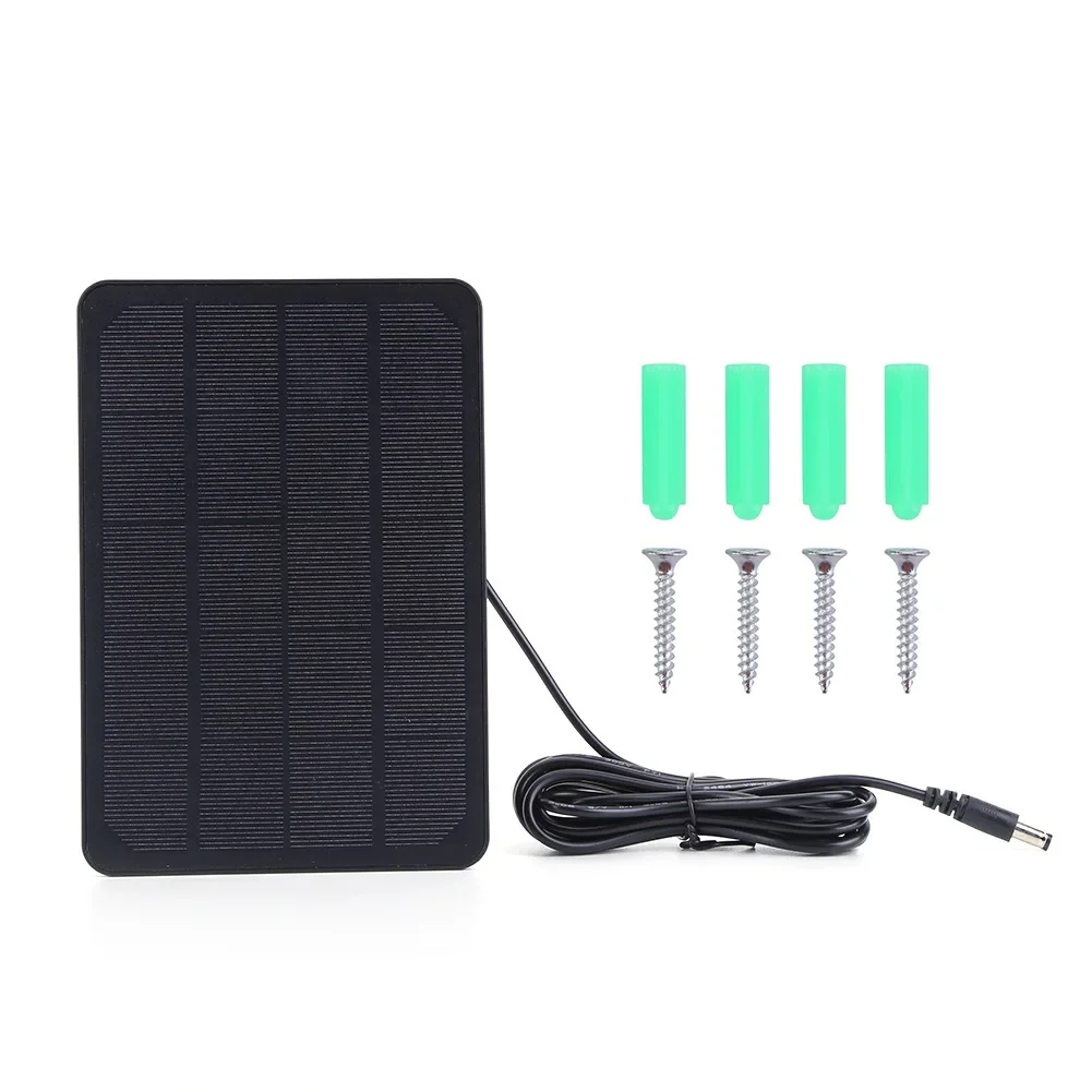 DC Type C Output 10W Solar Panel Charging Low Consumption Security Surveillance Doorbell Camera 5V 10W Surveillance Camera Solar