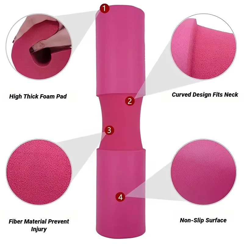 Barbell Foam Pad คุณภาพสูงคอไหล่ทนทานยกน้ําหนัก Squat ชุดที่ GYM Pads หนาลื่นฟิตเนส Dumbbel