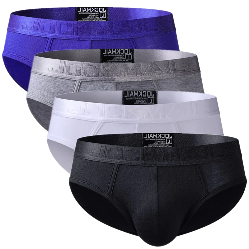 4 pçs/lote briefs homens biquíni masculino roupa interior deslizamento hombre calzoncillos hombre cuecas cuecas respirável bambu jm358