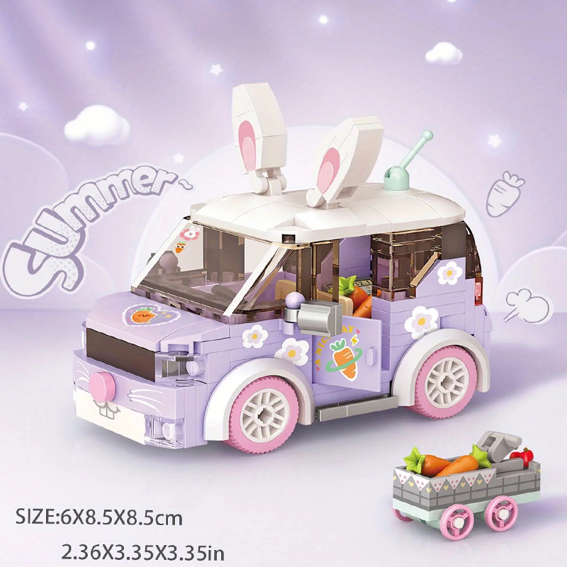 ビルディングブロックミニブロックシティシリーズフードトラックフルーツ/アイスクリームショップ DIY おもちゃの装飾子供のためのクリスマスギフト 4207-4210