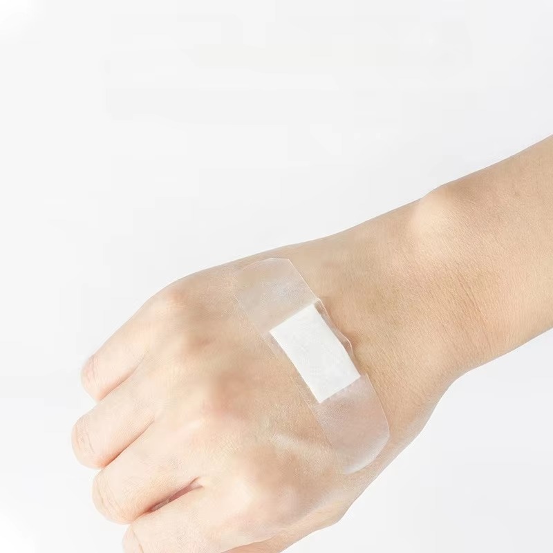 120 ชิ้น PU โปร่งใสกันน้ํา Band Aid กาวทางการแพทย์แถบพลาสเตอร์สําหรับบาดแผลกีฬาอาบน้ํา