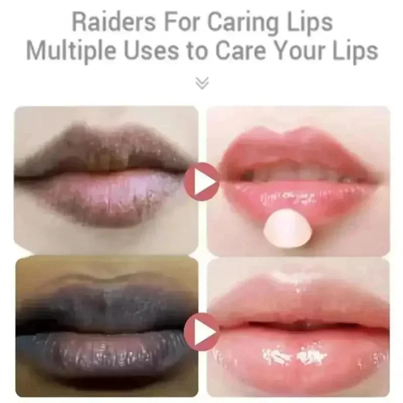 Mascarilla de labios oscura, aclaramiento rápido, exfoliante de labios rosa, línea de labios que se desvanece, crema hidratante para la piel muerta, productos de cuidado coreano, belleza y salud